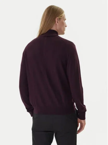 Calvin Klein Sveter Regular Fit bordová