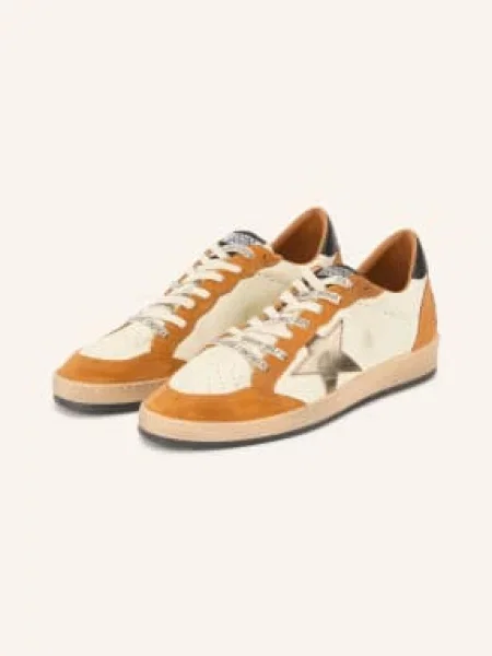 Golden Goose Sneakersy Ballstar weiss beżowe