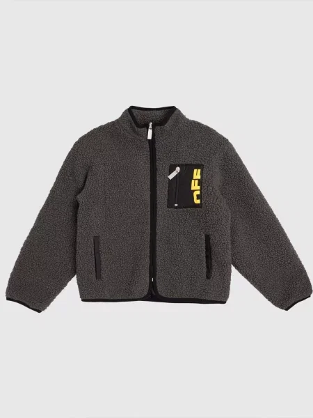 Дитяча куртка з логотипом Off-white сіра