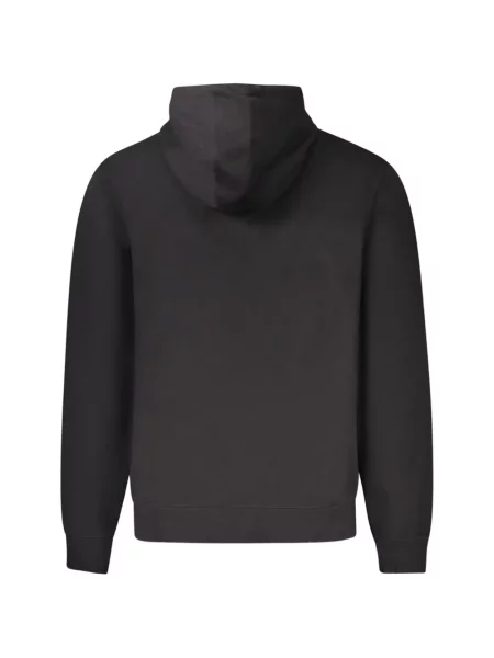 Haftowana bluza z kapturem Guess ze sznurkiem czarna