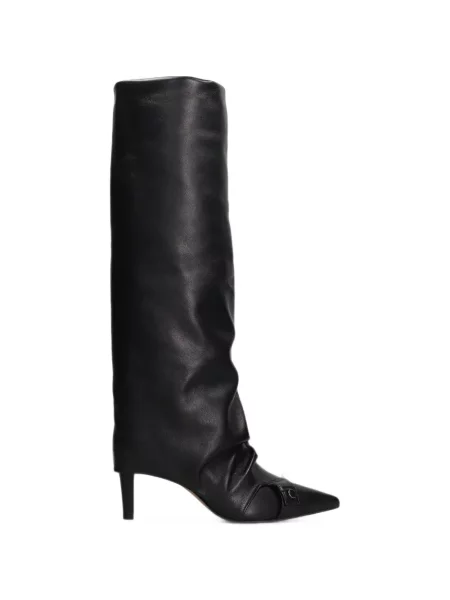 Botine The Seller cu volane negru