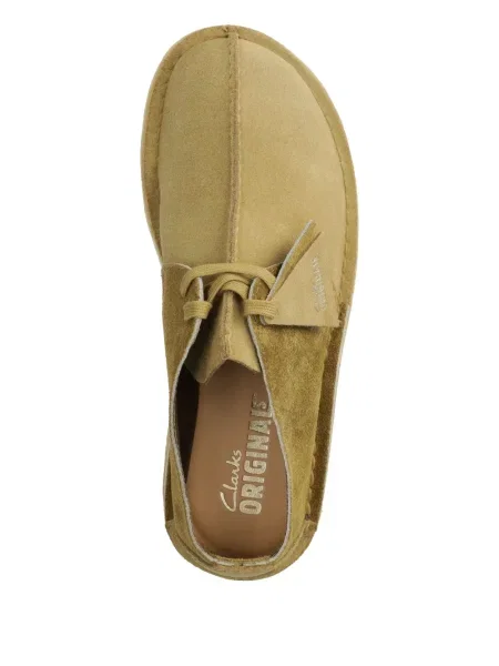 Botine Clarks Originals din piele verde