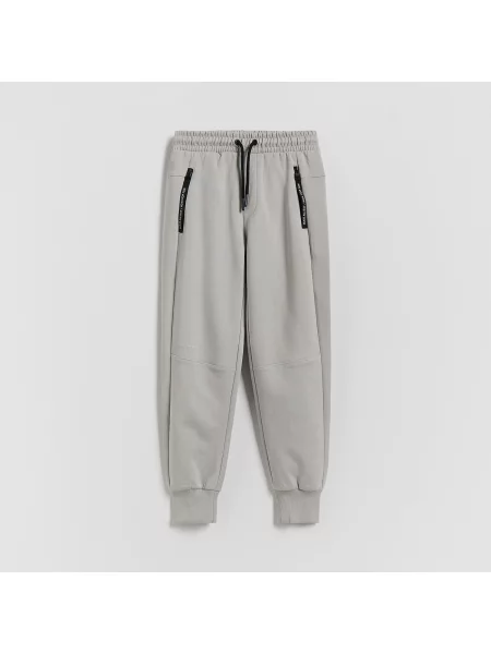 Reserved Sportovní jogger kalhoty světle šedá