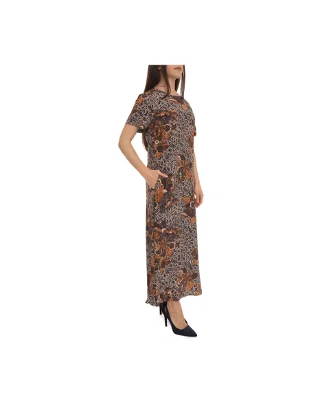 Sukienka maxi Weekend Max Mara z krótkim rękawem