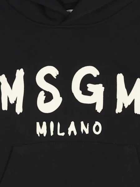 Bluza z kapturem dziecięca Msgm czarna