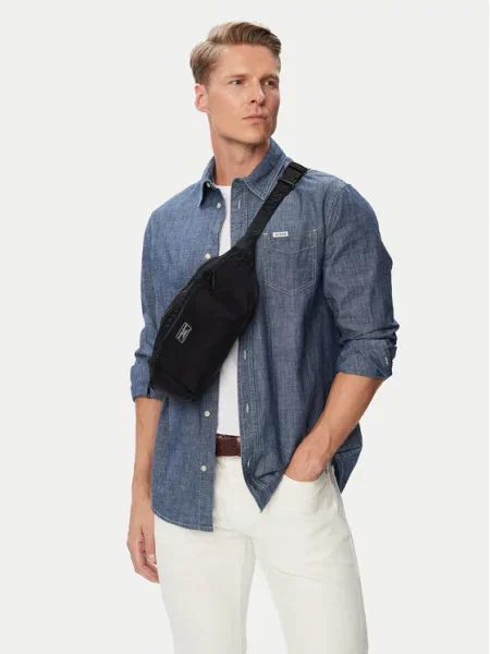 Guess Jeans Torbica za okrog pasu﻿ črna