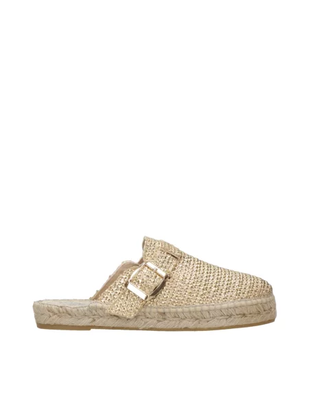 Klapki Espadrilles beżowe