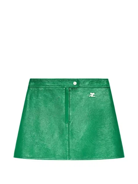 Fusta mini Courreges verde