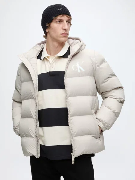 Calvin Klein Jeans Prechodná bunda / ako vlna biela