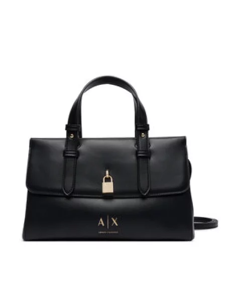 Armani Exchange crossbody torba za žene od imitacije kože crna