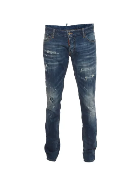 Blugi Dsquared2 zdrențuiți albastru