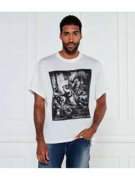 Richmond X Tricou YAKAS | pima alb