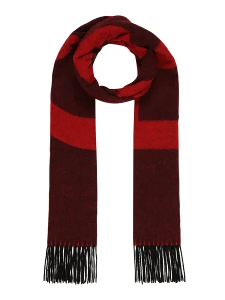 HUGO Fular / bordeaux roșu