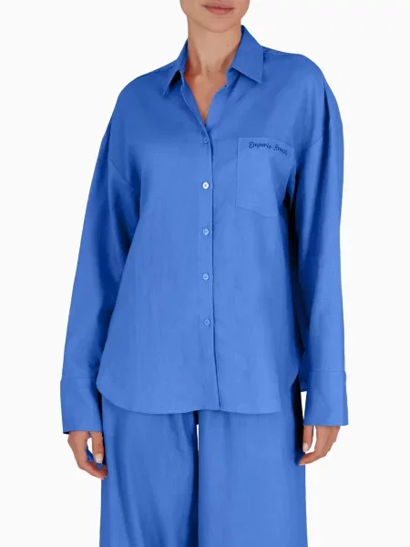 Рубашка Emporio Armani синяя