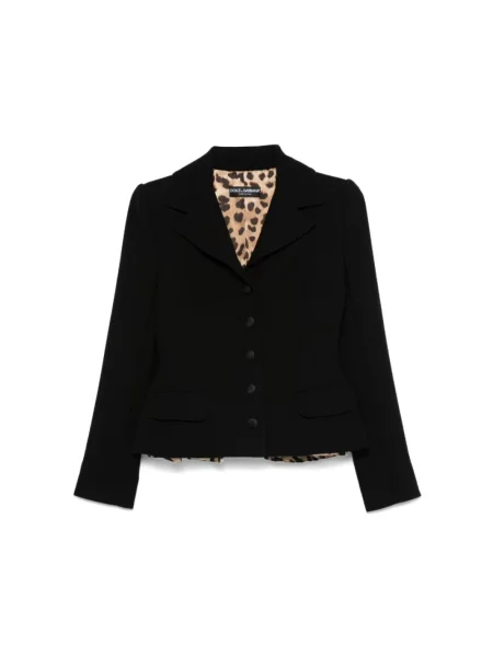 Marynarka Dolce And Gabbana wełniana czarna