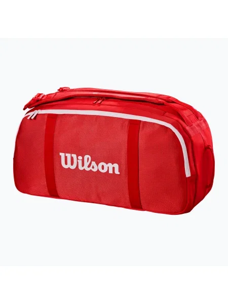 Wilson Super Tour Red Coaches Duffel тенис чанта червена