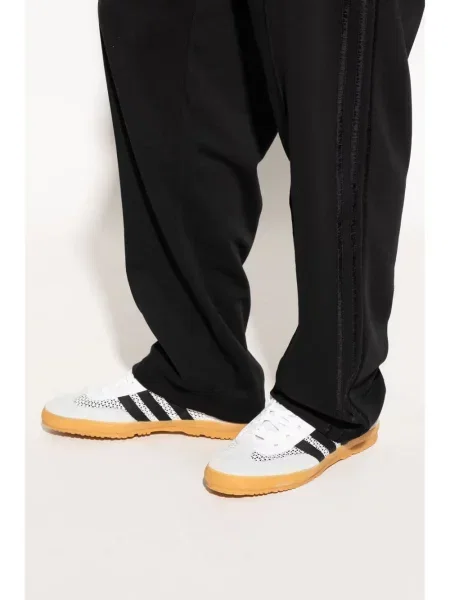Pantaloni Adidas cu broderie de catifea negru