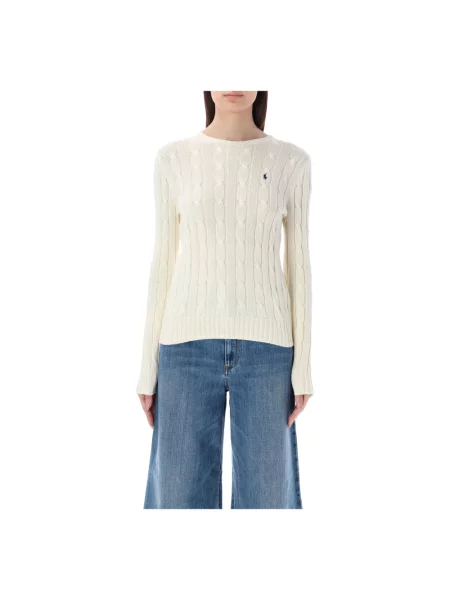 Dzianinowy sweter Ralph Lauren beżowy