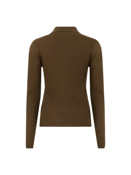 Sweter Max Mara z kaszmiru brązowy