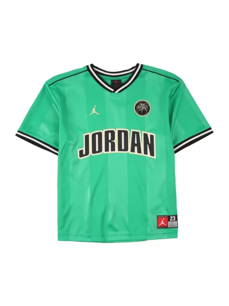Jordan Tričko světle žlutá / limetková / černá bílá