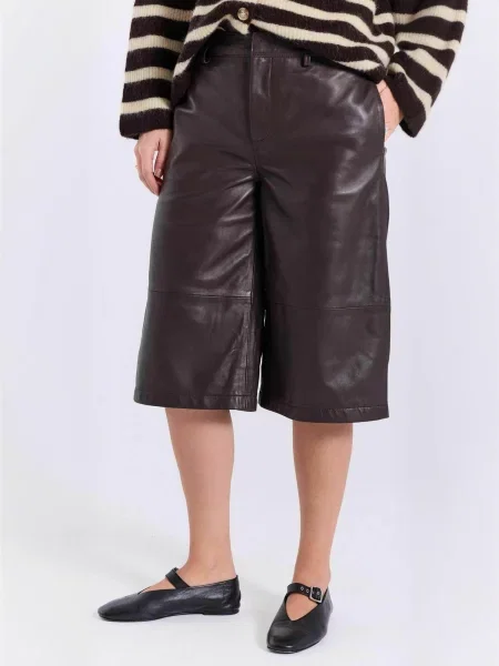 NORR Pantaloni Monica închis maro
