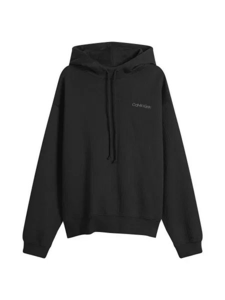 Bluza z kapturem Calvin Klein czarna
