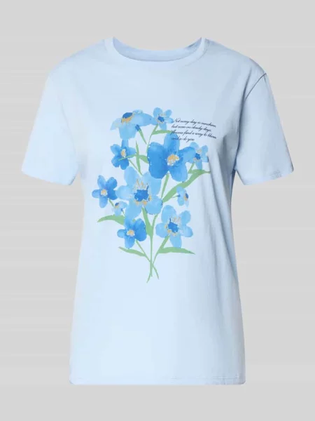 T-shirt z nadrukiem z motywem i okrągłym dekoltem Jake*s Casual