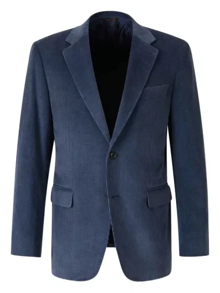 Sacou Canali de catifea cord albastru