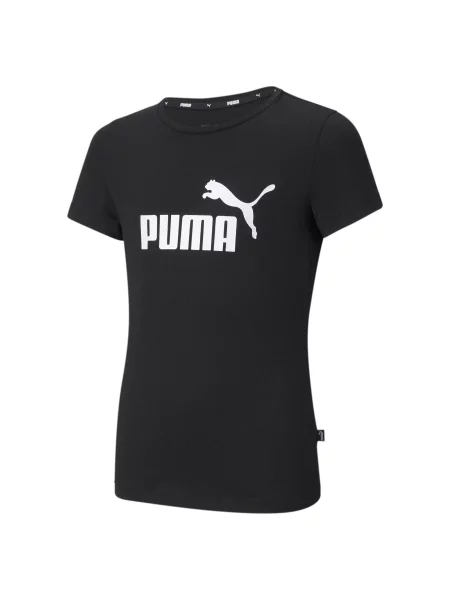 Koszulka fitness dla dzieci Puma ESS Logo Tee G czarna