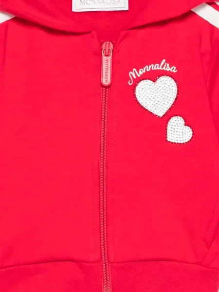 Bluza z kapturem dziecięca Monnalisa czerwona