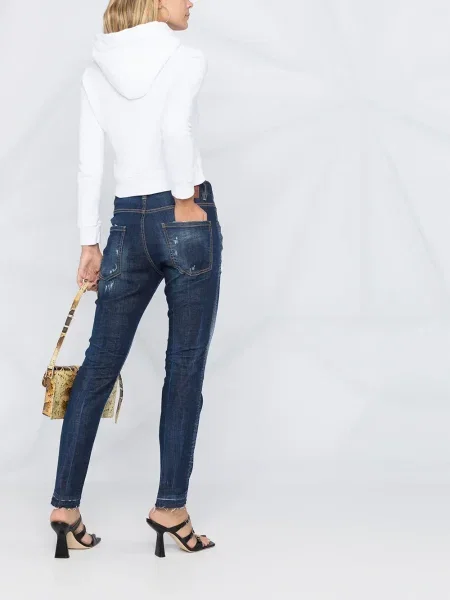 Hanorac cu glugă Dsquared2 alb