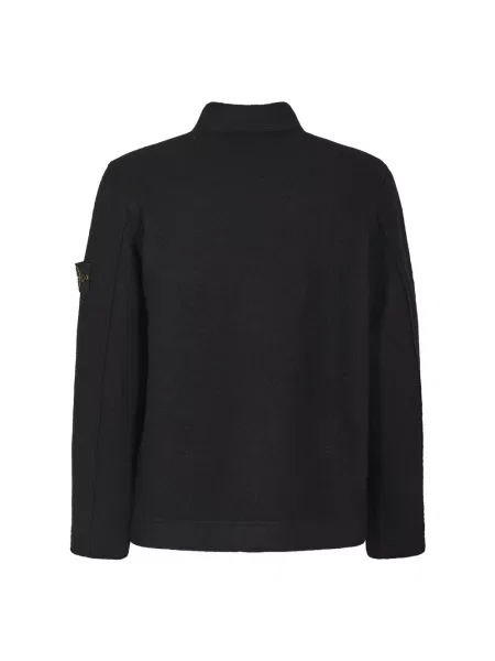 Sweter Stone Island wełniany z kamieniami czarny