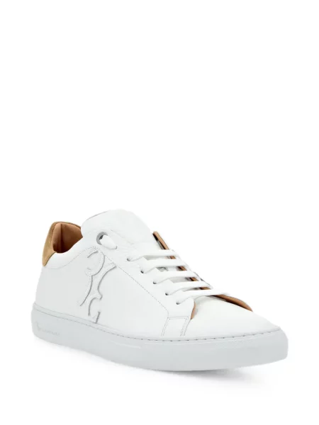 Szarvasbőr sneaker Billionaire autogrammal fehér