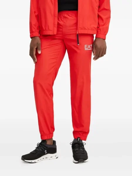 Hoodie Ea7 Emporio Armani κόκκινο