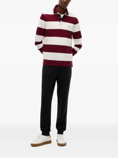 Τρέξιμο παντελόνι Tommy Hilfiger με κορδόνι μαύρο