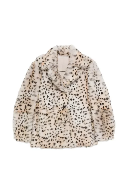 Reversibil geacă Arma cu imagine cu model leopard