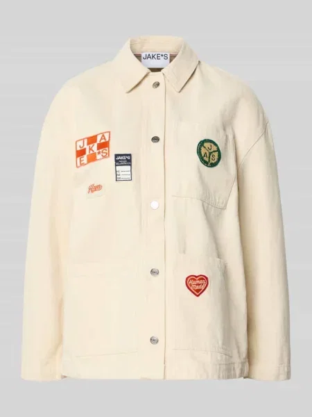 Kurtka koszulowa o kroju regular fit z naszywkami z motywem Jake*s Casual
