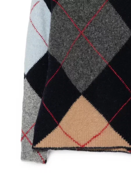 Pulover Semicouture cu model argyle albastru