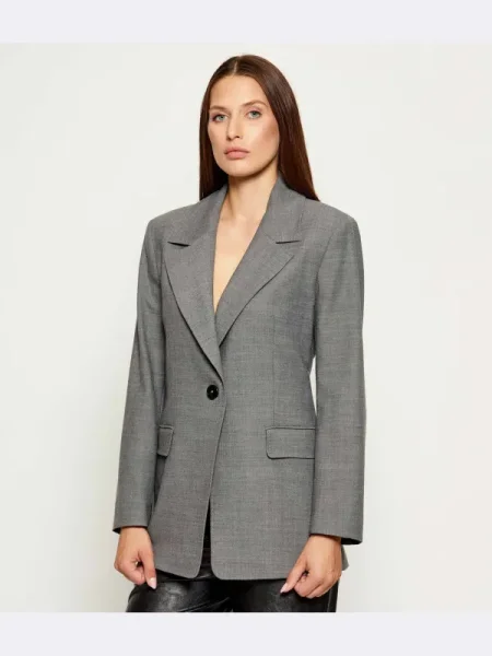 Marella Sacou SIAMESE cu adaos de lână gri