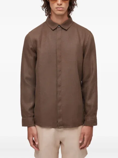 Cămașă Osklen de in maro