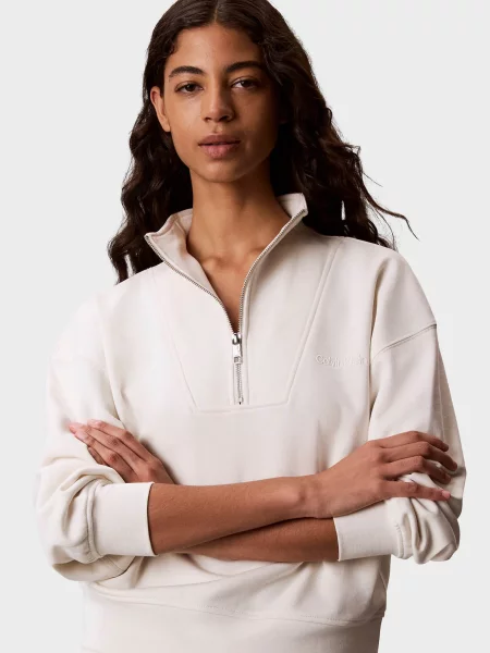 Махровий светр Calvin Klein білий