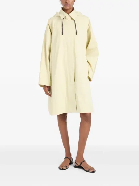 Тренчкот Proenza Schouler White Label с качулка бяло