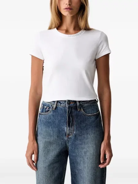 Stras tricou Armani Exchange alb