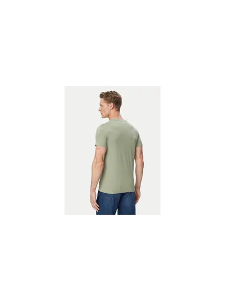 Tommy Jeans Marškinėliai Chaki Slim Fit