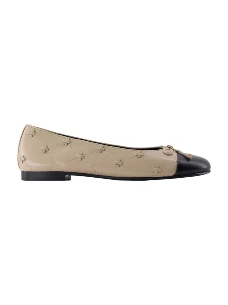 Balerinki Tory Burch beżowe