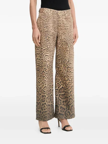 Blugi Marciano cu imagine cu model leopard maro