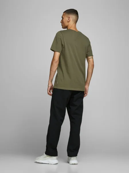 JACK & JONES Tričko olivová