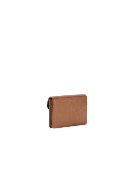 Portfel Ferragamo skórzany elegancki brązowy