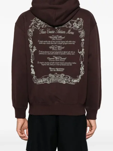 Hanorac cu glugă Carhartt Wip cu imagine maro