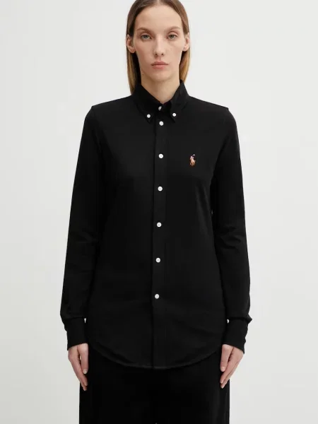Polo Ralph Lauren Πουκάμισο Heidi μαύρο